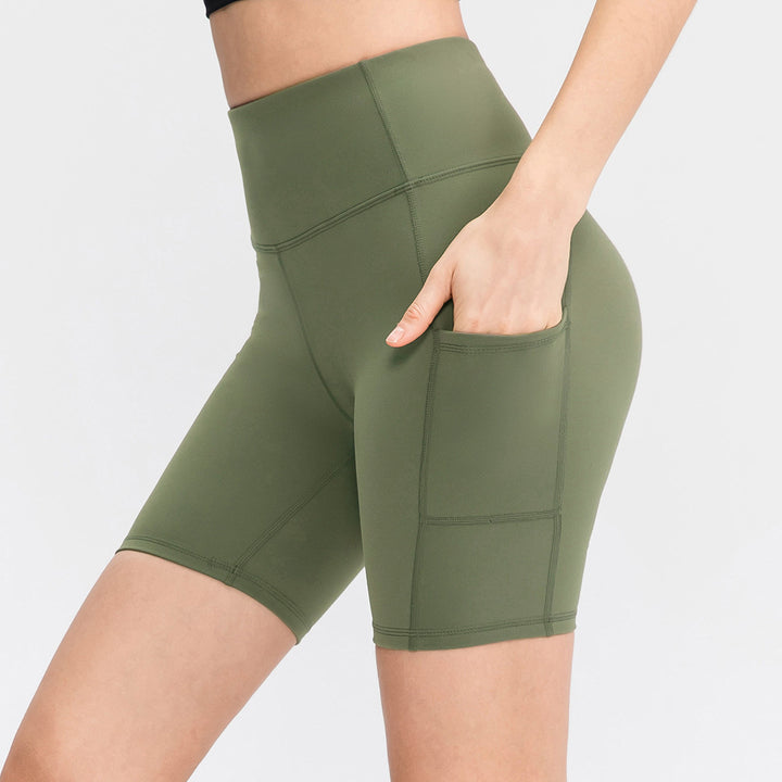 Dame Sportliche Højt Skårne Shorts Stilla