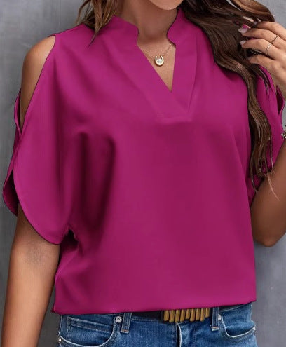 Dame Elegant Kold-Skulder Bluse Stilla