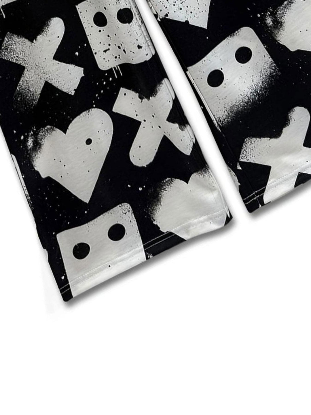 Dame fritidshose med unikt print og elastisk linning Stilla