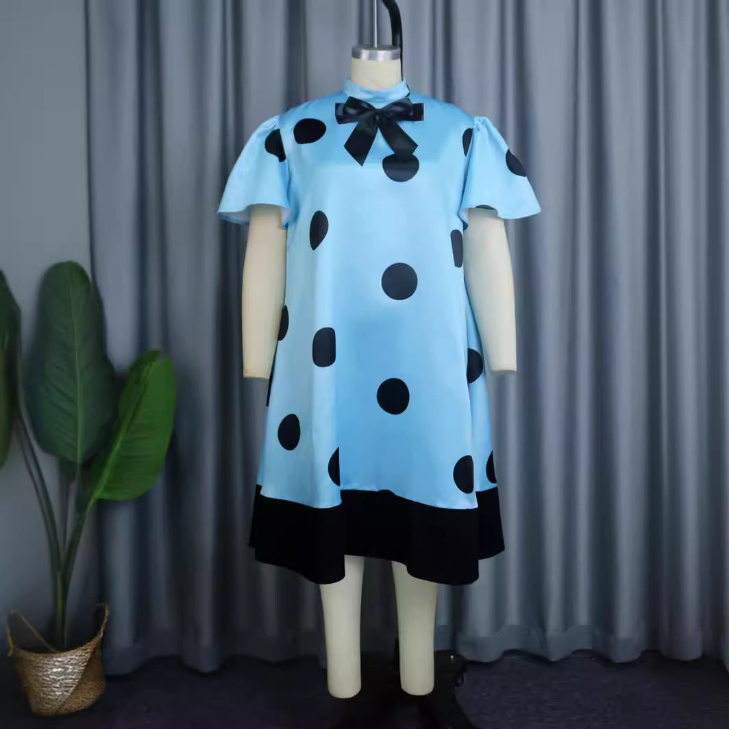 Dame Legende leg dress med smart sløjfedetalje Skovae