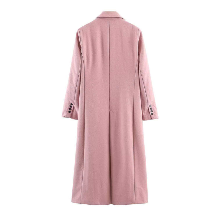 Damer Elegant Uld Trench Coat Stilla