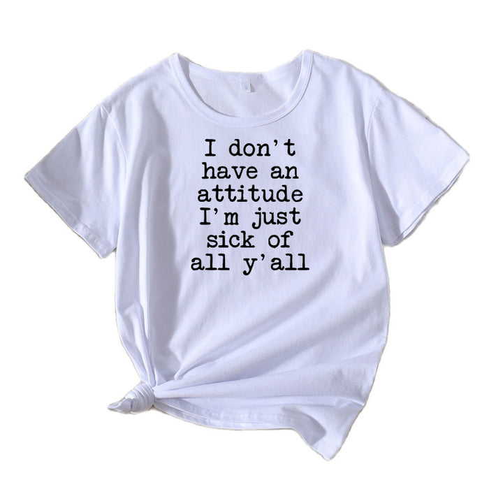 Dame Relaxed Fit Attitude Statement T-Shirt Stilla