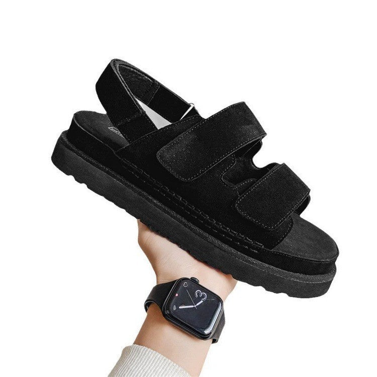 Dame Komfortable Sandaler med Velcro Stilla