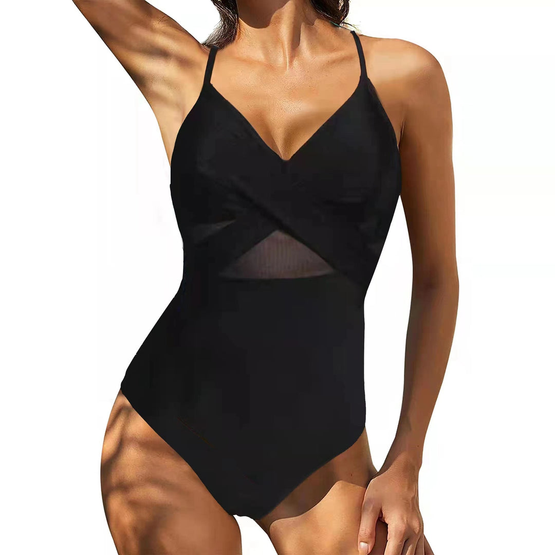 Dame Sporty One-Piece med innovativt Cross-Over-Design Stilla