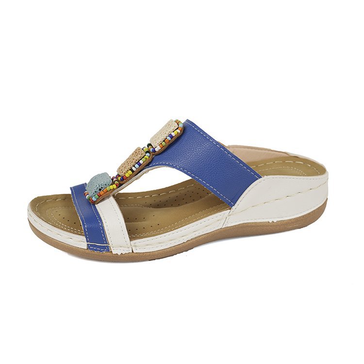 Dame Komfortable Sandaler med farverige dekorationer Stilla