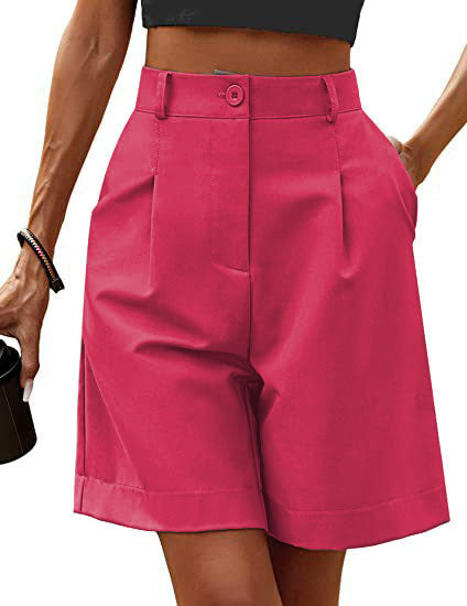 Dame Elegante Plisserede Shorts med praktiske lommer Stilla