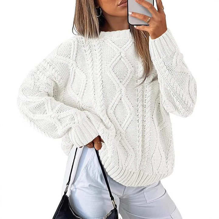 Dame Grovstrik Pullover Stilla