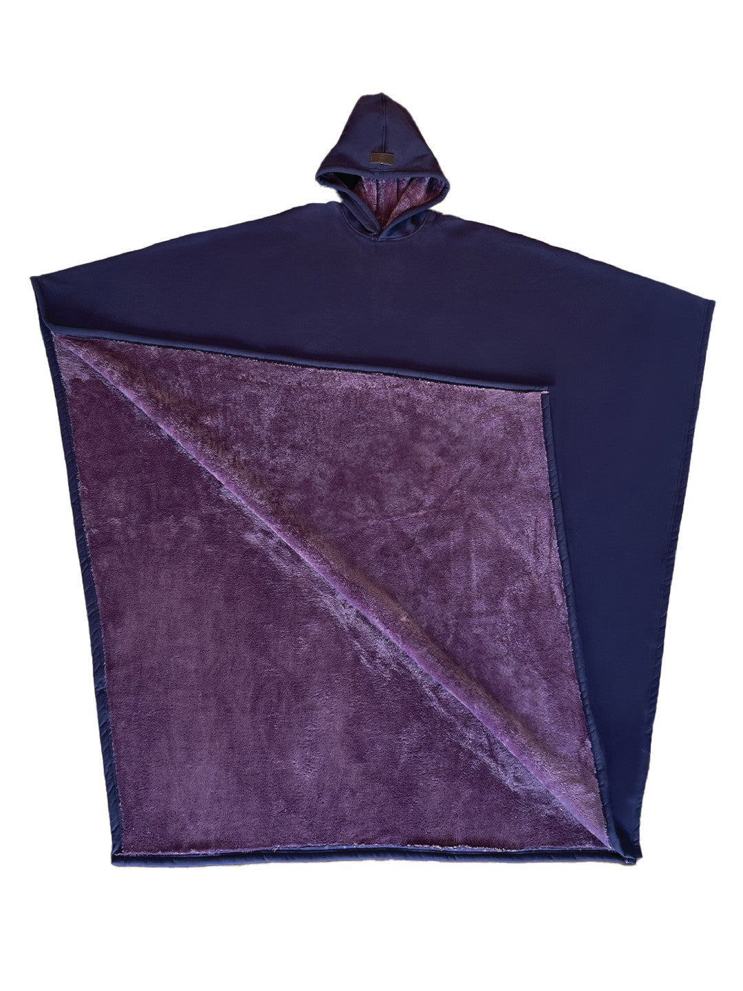 Dame multifunktionel poncho tæppe med hætte Stilla