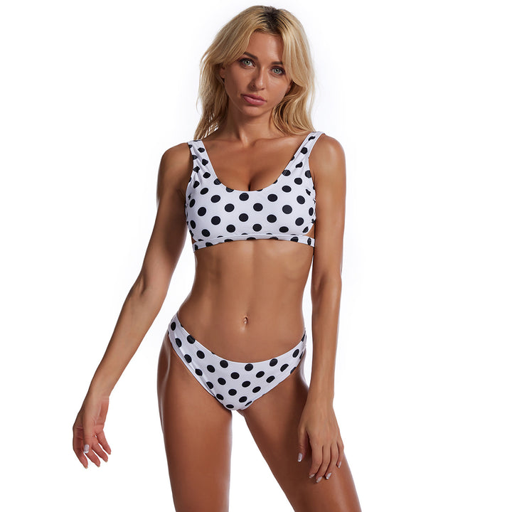 Kvinder High-Waist Stribet Bikini-Sæt Stilla