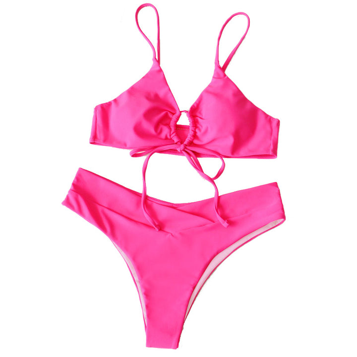 Dame Bikini-sæt med innovativt indviklet design og justerbare stropper Stilla