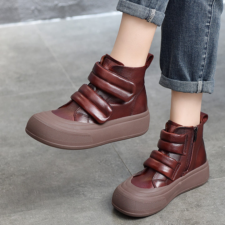 Dame fashionable High-Top sneakers med velcro og støddæmpende sål Stilla