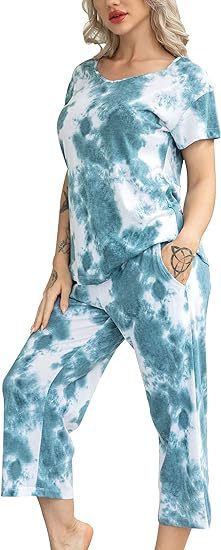 Dame Lækkert Fritids-Loungewear Sæt med modigt Batikmønster Stilla