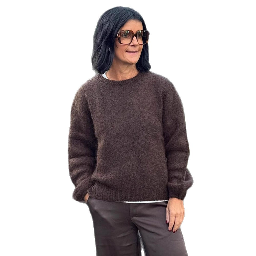 Dame stilfuld Relaxed-Fit pullover med voluminøse ærmer Stilla