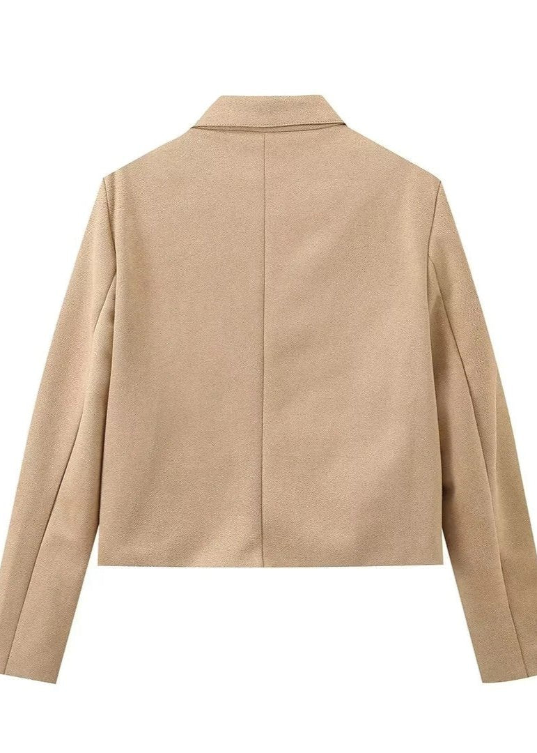Stilla | Camel Boxy Uldjakke