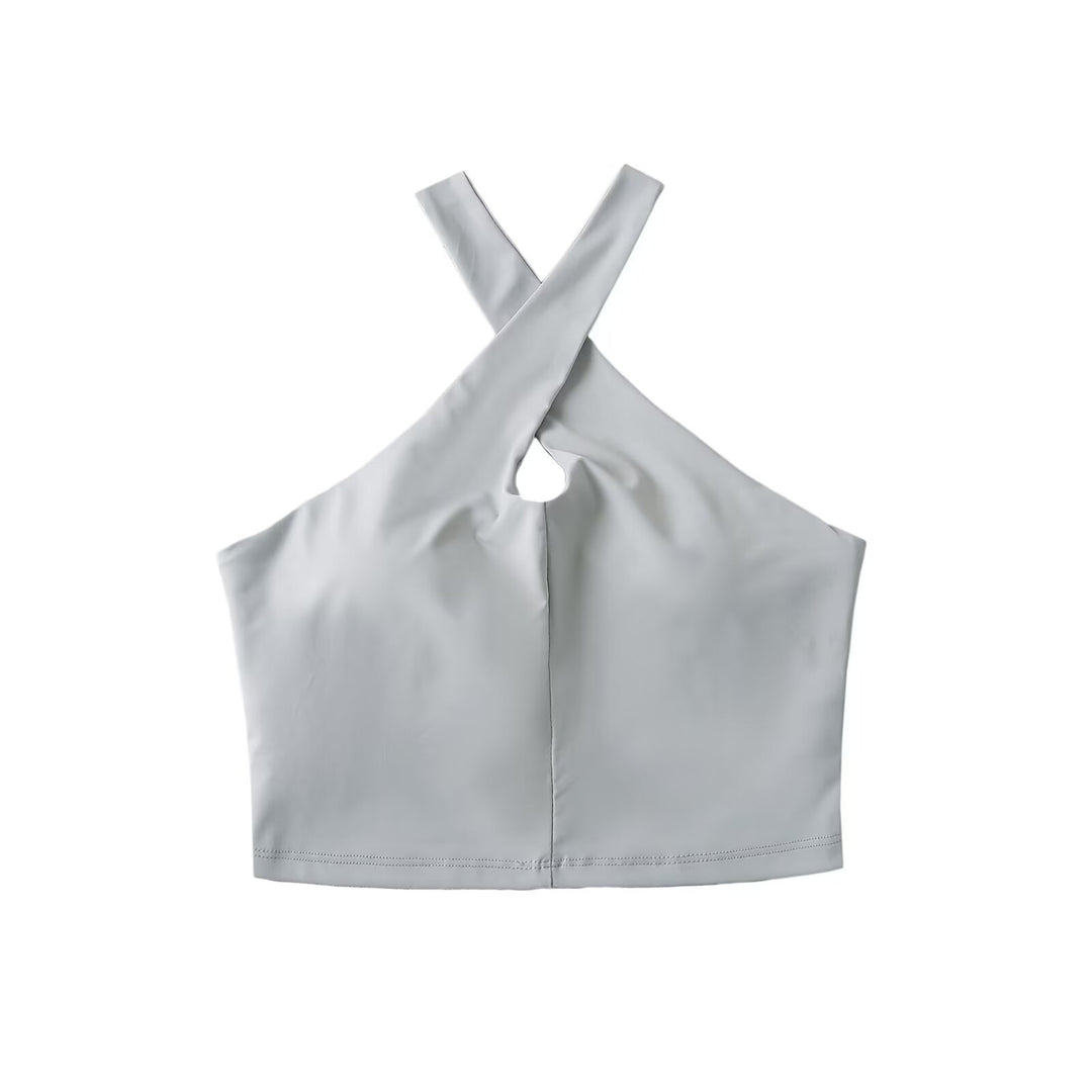 Dame Sporty Bustier med moderne krydsstrop-udseende Stilla