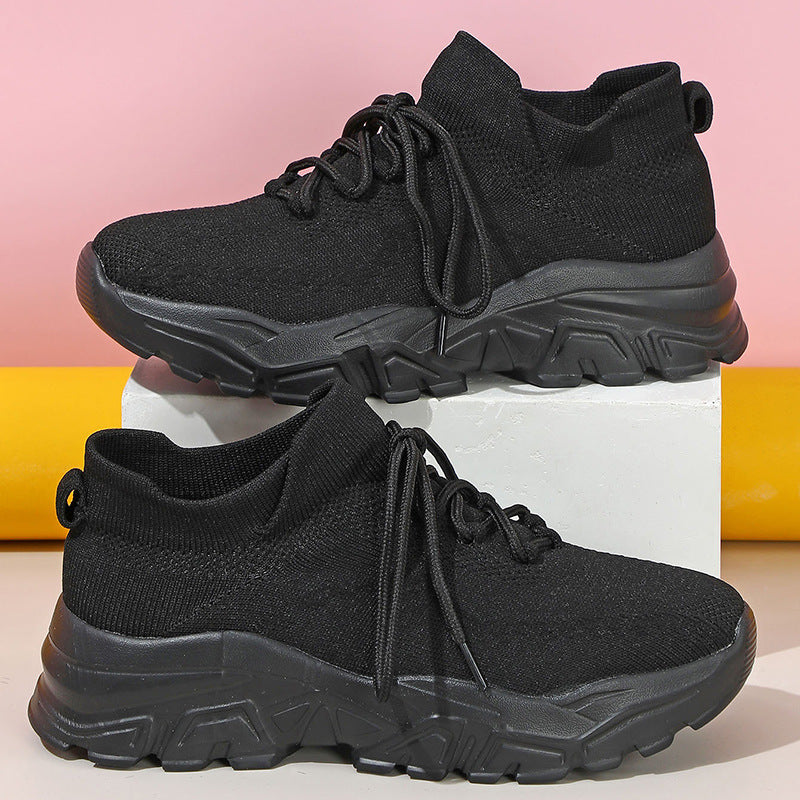 Damer Chunky Run-sneaker med åndbart strik-overmateriale Stilla