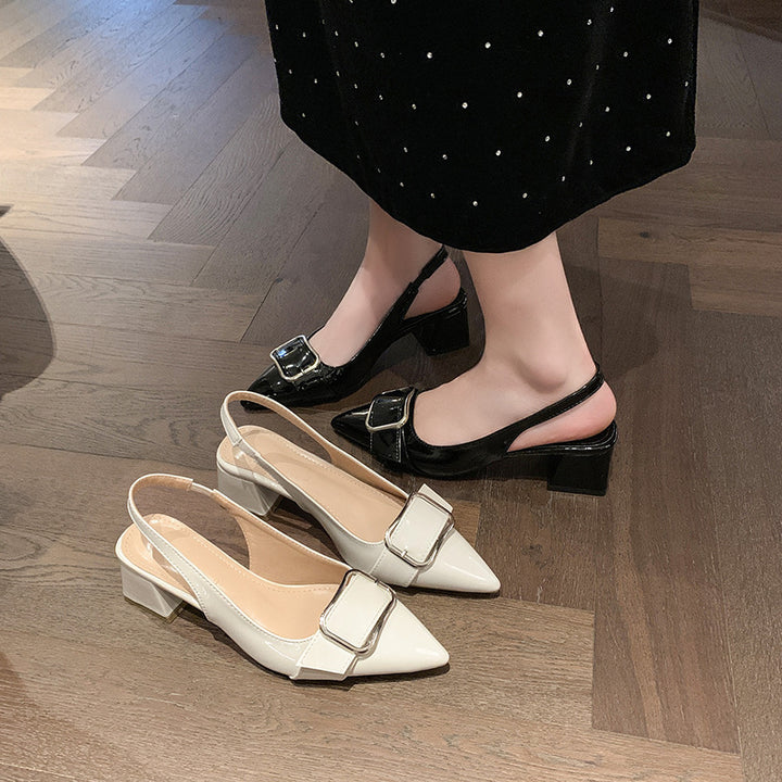 Stylish Slingback-pumps til damer med spænde-detalje Stilla