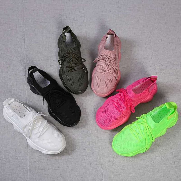 Dame Åndbare Sokkesneakers med elastisk sål og skridsikkert profil Stilla