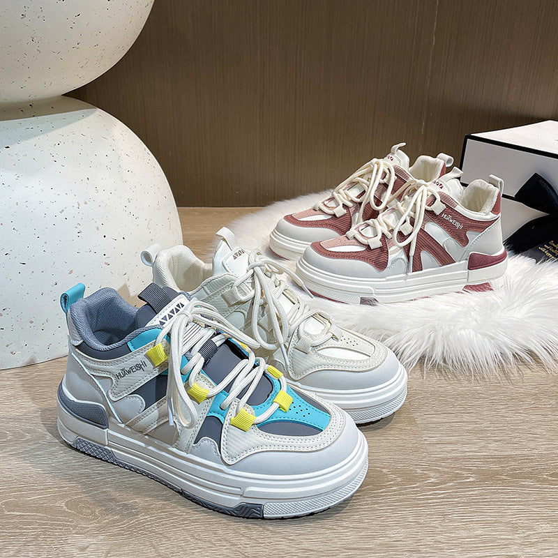 Dame mode Chunky Sneakers med åndbare indsatser og dämpende sål Stilla