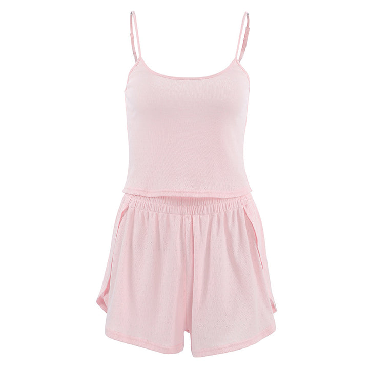 Dame fritids sæt med luftig top og komfortable shorts Stilla