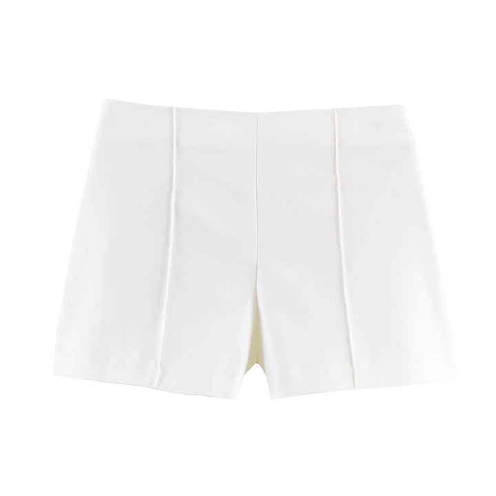Dame elegante shorts med moderne plisserede detaljer Skovae