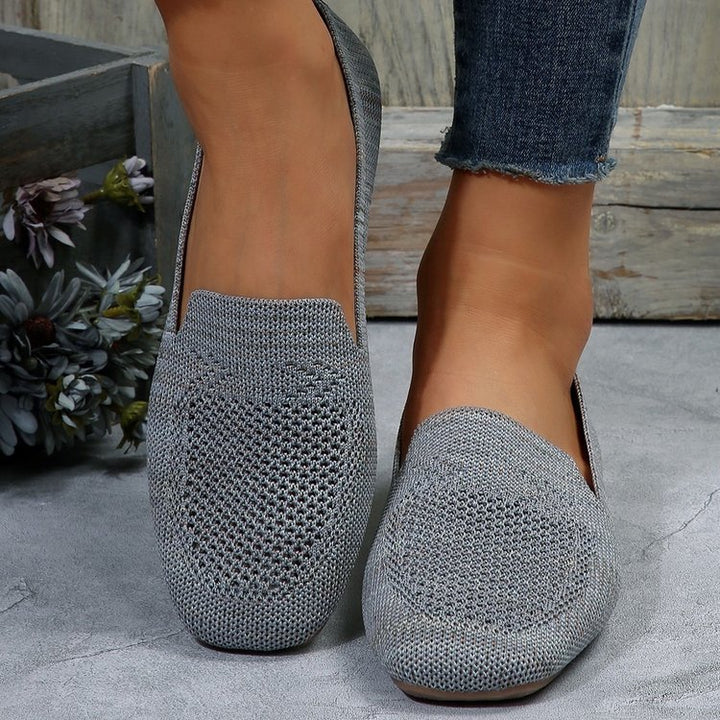 Dame Let og åndbar Slip-On Ballerina med moderne netdesign Stilla