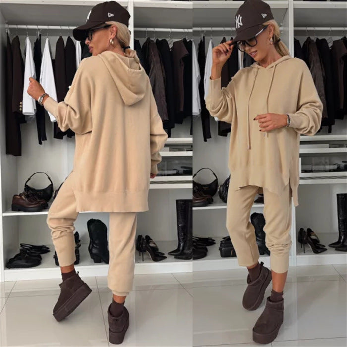 Dame afslappet sport sæt med oversized hoodie og afslappede joggingbukser Stilla
