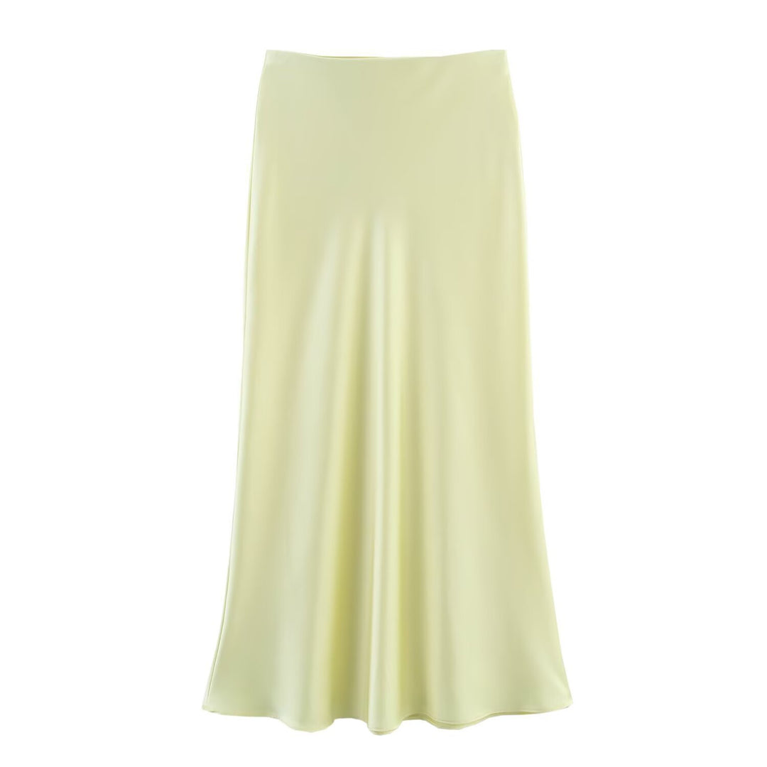 Dame lang satin skirt Skovae