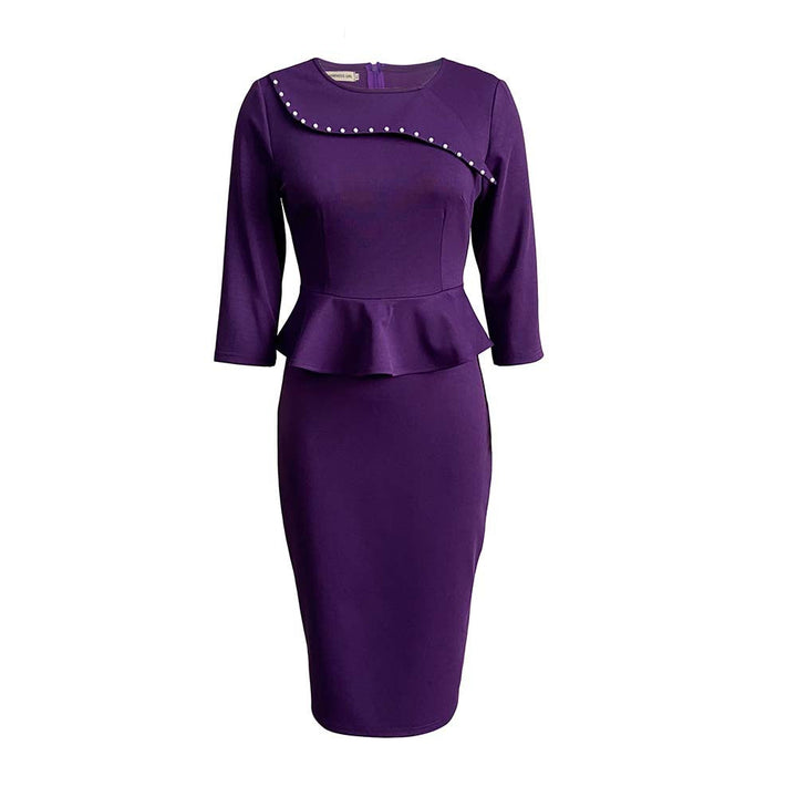 Skovae | Dameformelt Peplum-top og Blyantskørt-sæt