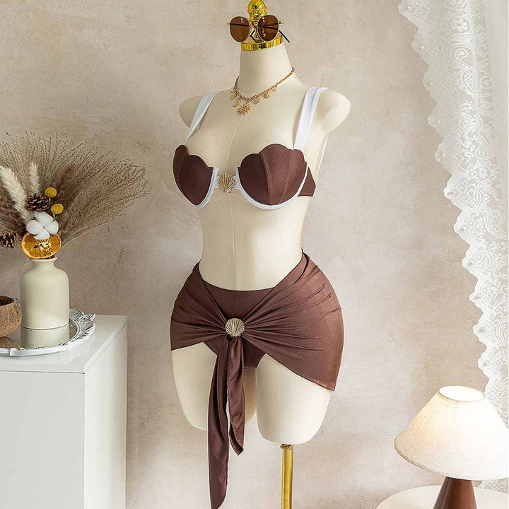 Dame bikini med innovativt muslingedesign Skovae