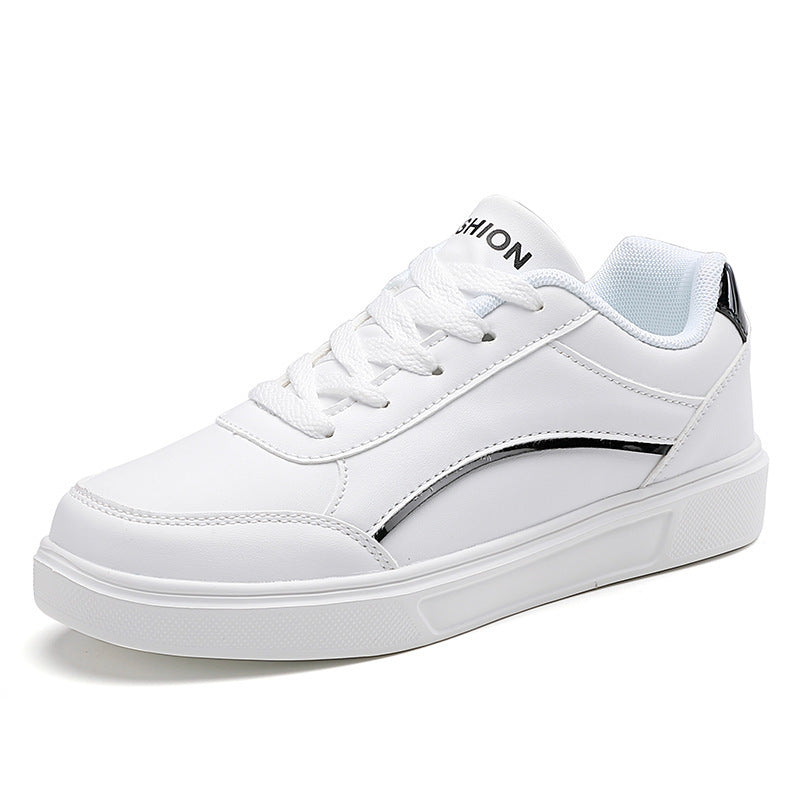Unisex nan urbaner lavere city-sneaker med vegansk kunstlæder, diskret metallic dekorkant og støddæmpende EVA-sål Skovae
