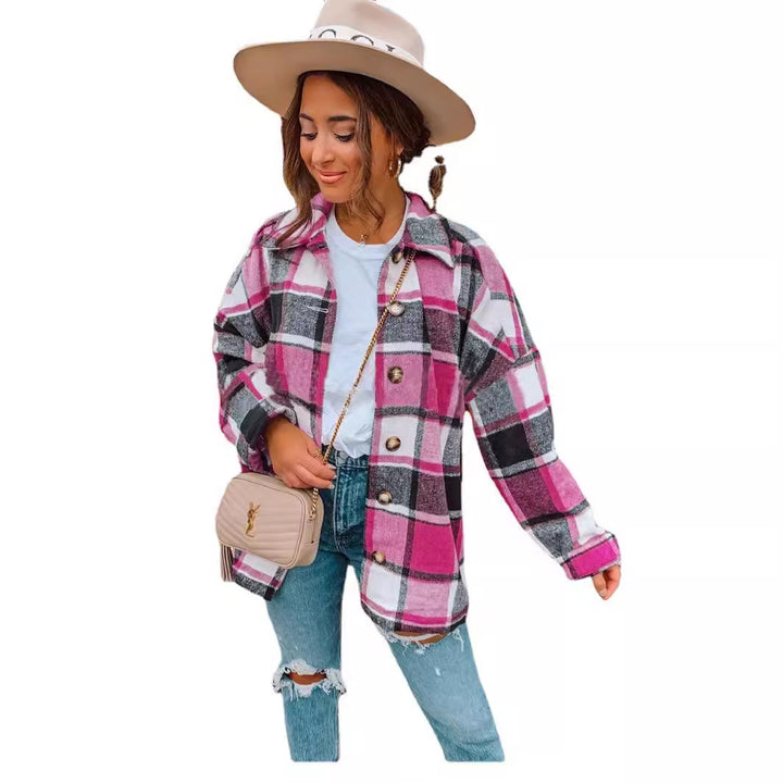 Dame oversized ternet bluse Stilla