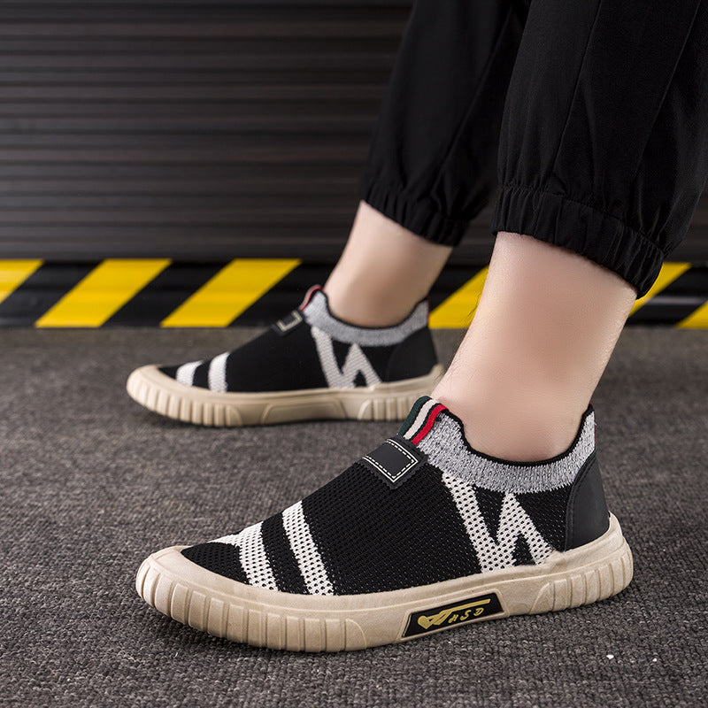 Herrer Bekvemme Fritidssneakers med elastisk overdel og skridsikker sål Stilla