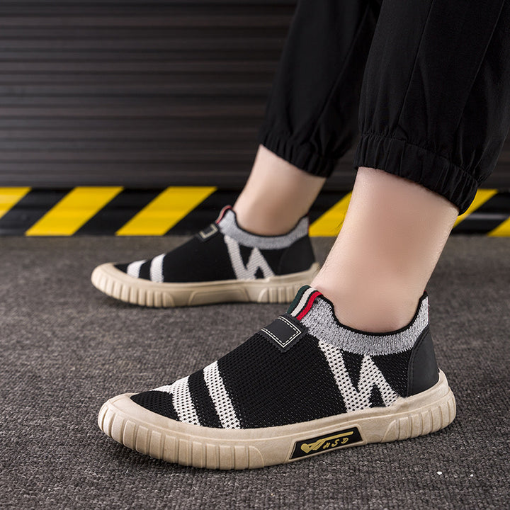 Herrer Bekvemme Fritidssneakers med elastisk overdel og skridsikker sål Stilla