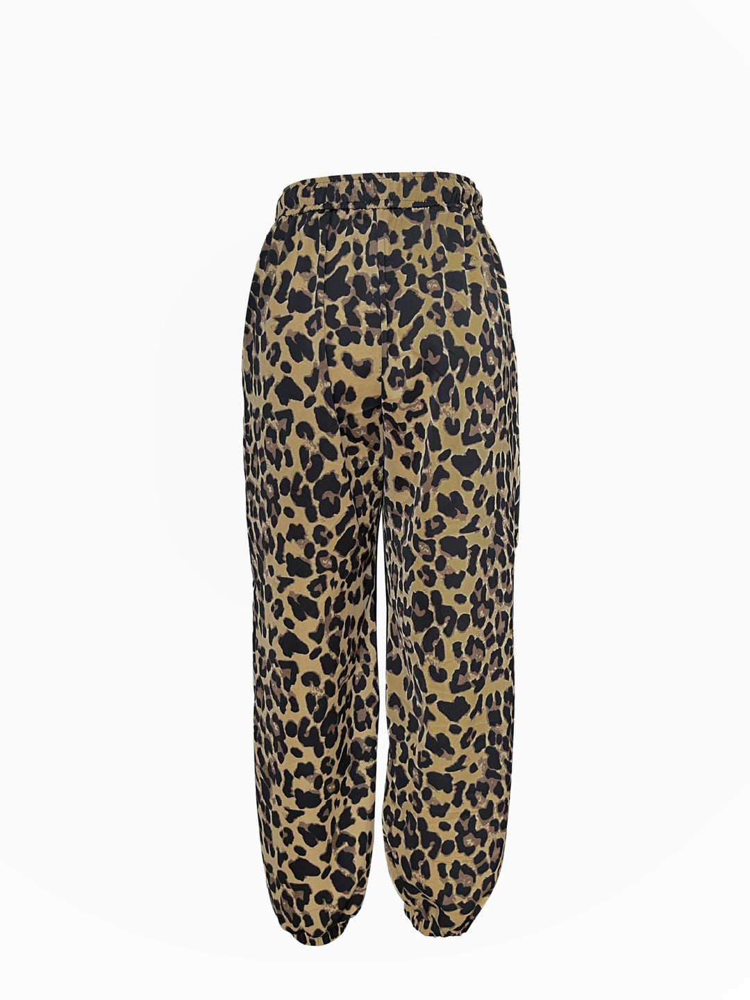 Dame Mode fritidsbukser i leopardmønster med elastisk talje Stilla