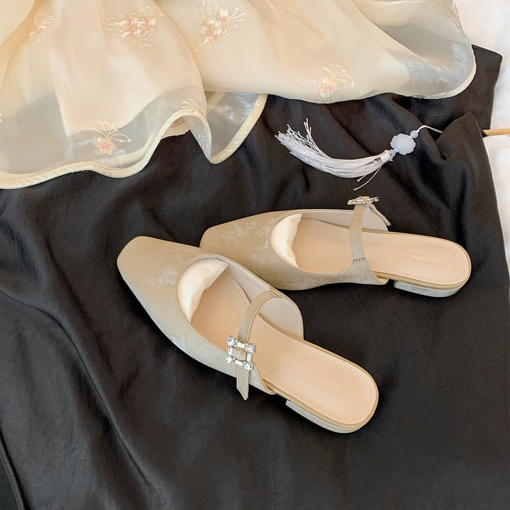 Dame Elegante Slipper med dekorativt spænde-detalje Stilla