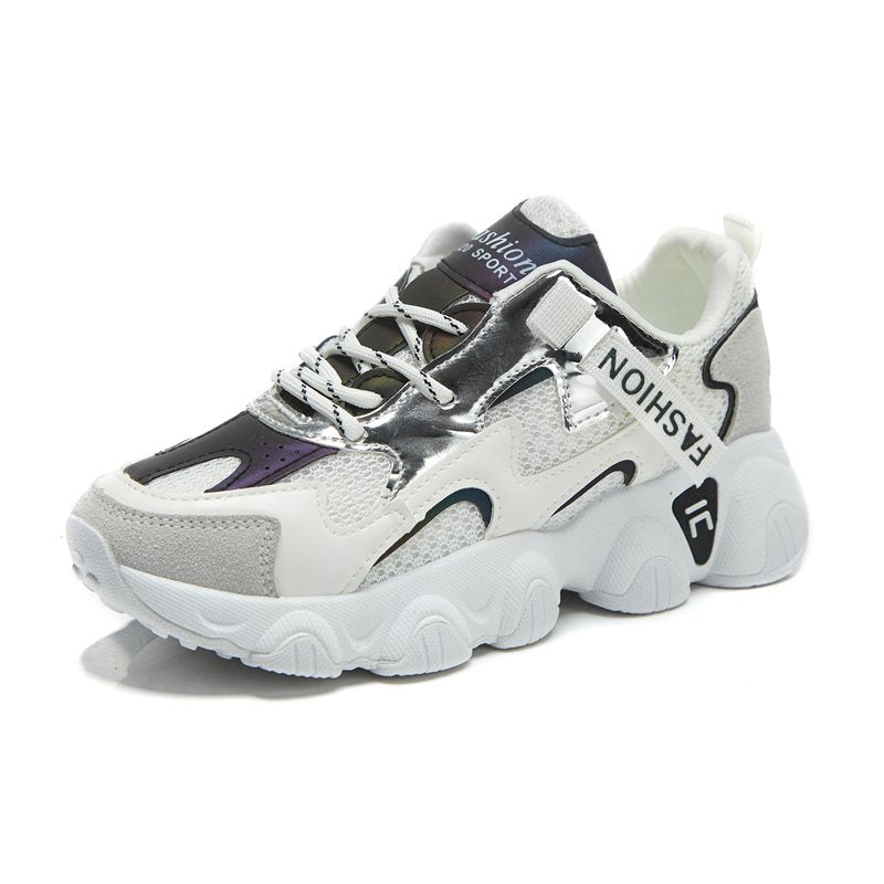 Damer Sporty Chunky Sneakers med moderne snørebånd og støddæmpende sål Stilla