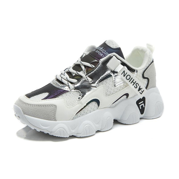 Damer Sporty Chunky Sneakers med moderne snørebånd og støddæmpende sål Stilla