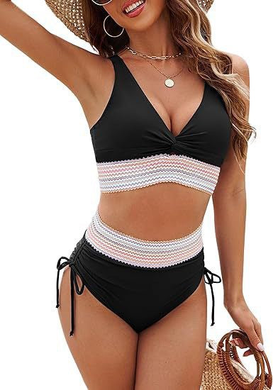 Dame Højtaljede Bikini Sæt Stilla