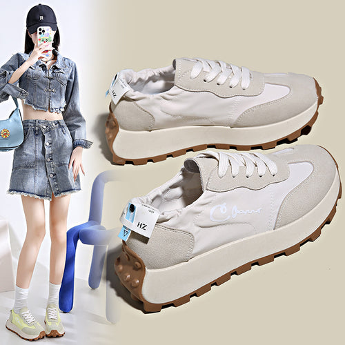 Damer Sporty Sneakers med behagelige elastiske snørebånd og skridsikre såler Stilla