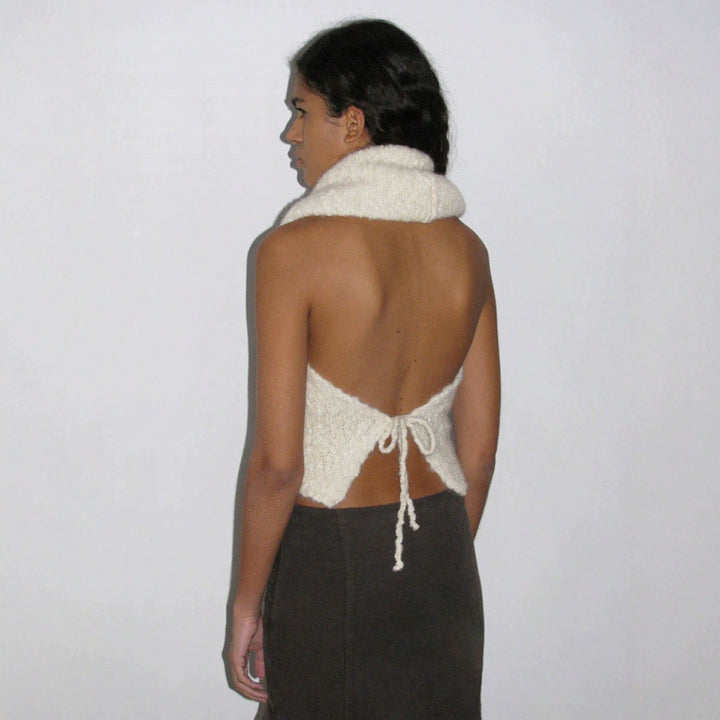 Dame Off-Shoulder Struktur Striktop Stilla