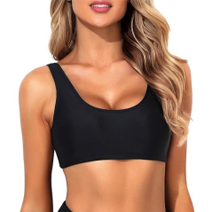 Dame bikini sæt med høj skæring og sportsligt design Stilla