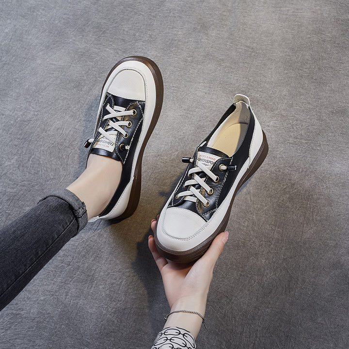 Dame fritidsmode sneakers med stilfuld snøredesign Stilla