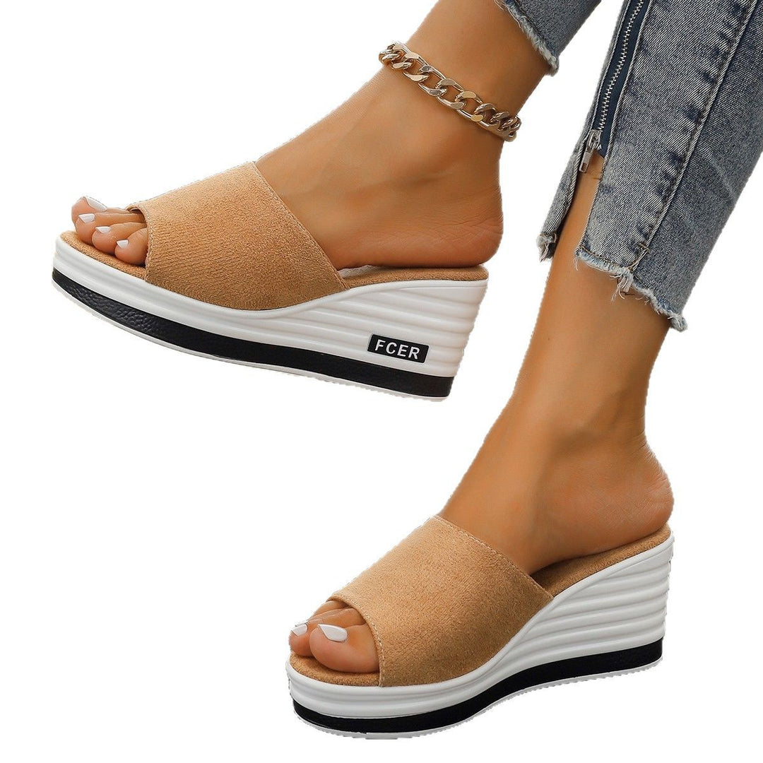 Dame Platform Sandaler med Leopardmønster Stilla