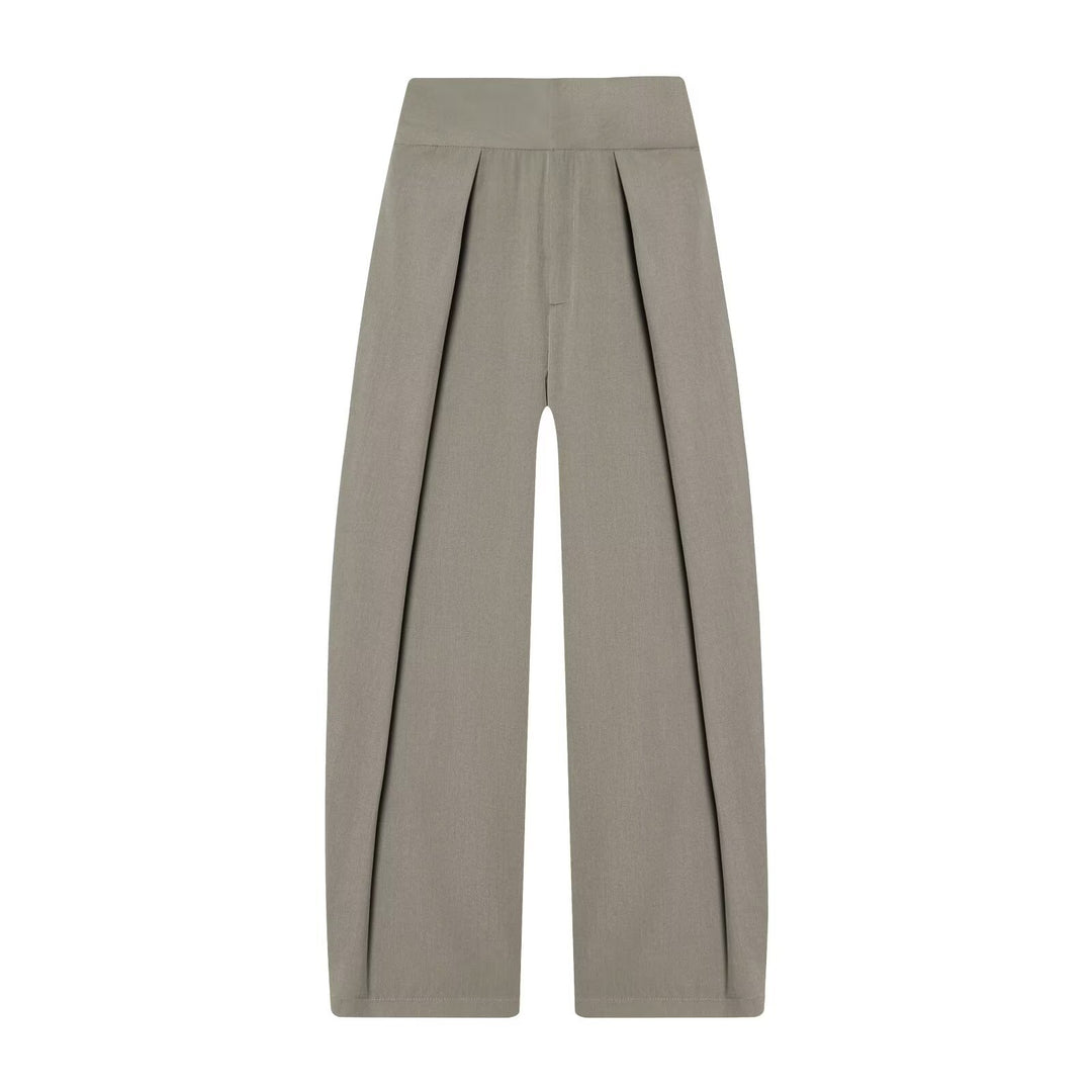 Dame elegant bred bukser med fine folder Skovae