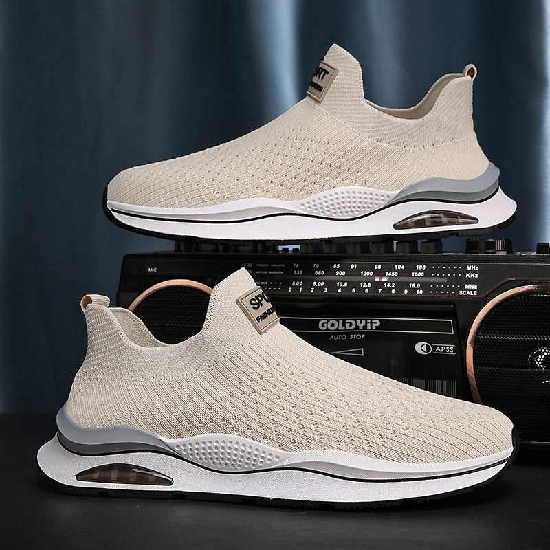 Dame Slip-On Sneakers med åndbar strikkete teknologi og dæmpende sål Stilla