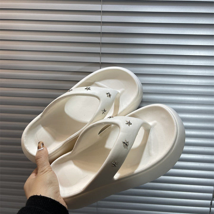 Dame Komfortable Mode Sandaler med elegant Stjerne Smykke Stilla