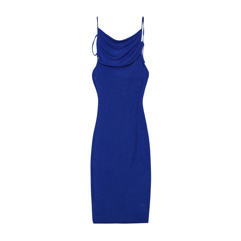Dame Elegant Draperet Slipkjole Stilla