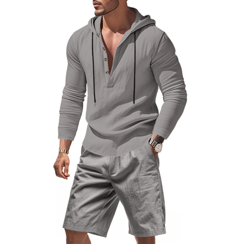 Dame Let Hoodie sæt med alsidige shorts Stilla
