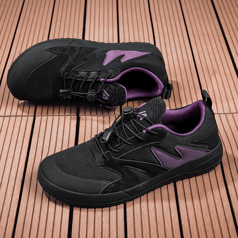 Unisex nan åndbare allround sneakers med hurtigt lukning og stødabsorberende skumsål Skovae